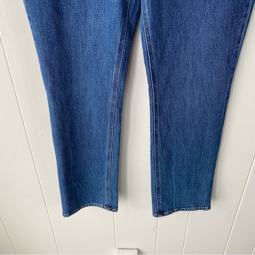 Kirkland Signature Womens Blue Denim Jeans Straight Fit High Rise Size 6 NWT - Picture 4 of 14